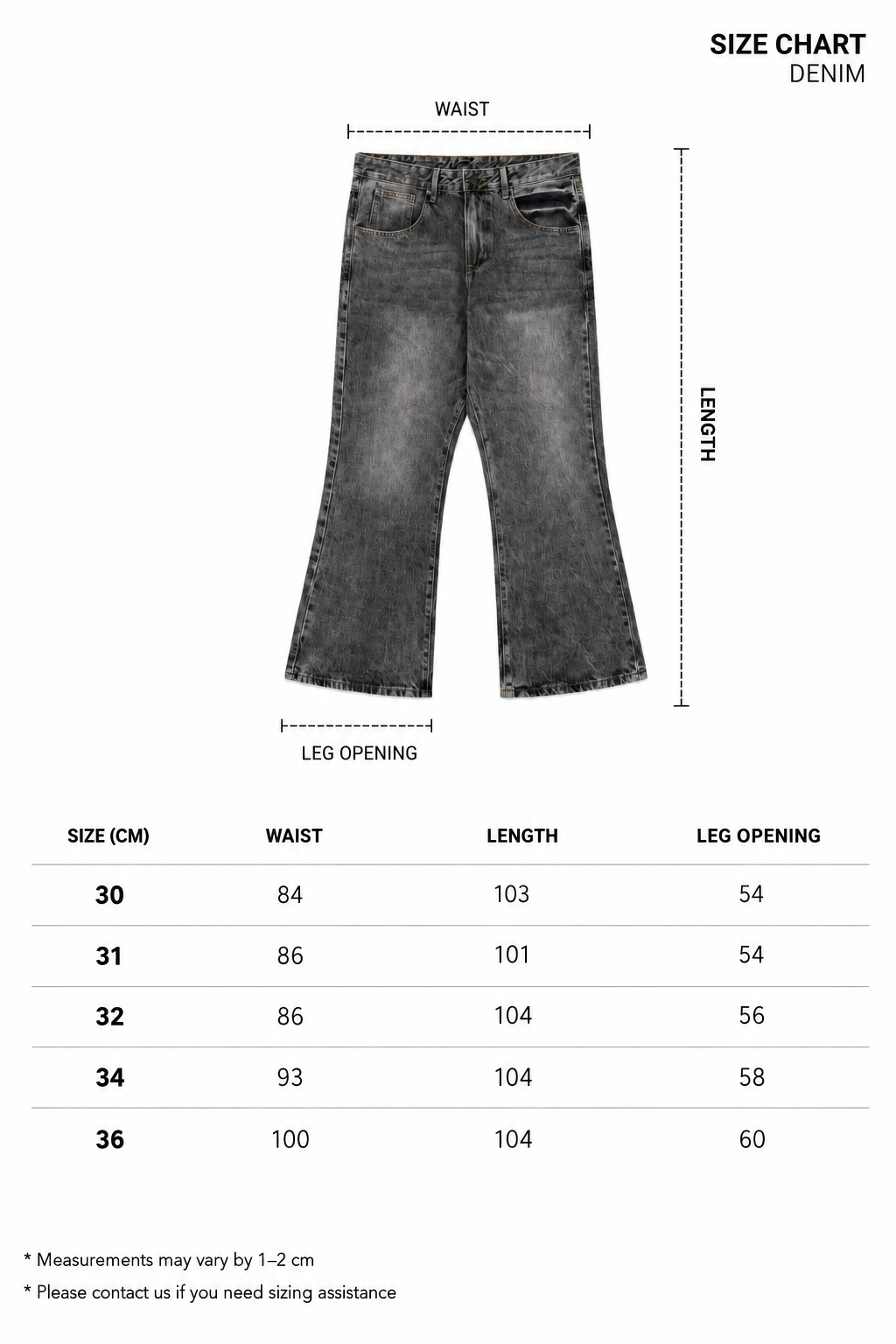 DENIM WIDE FLARE VINTAGE GRIS