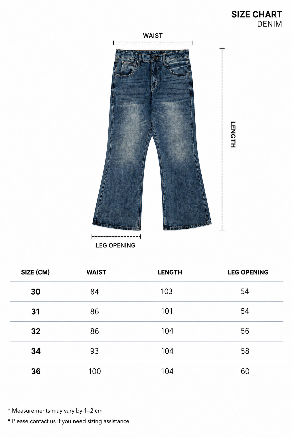 DENIM WIDE FLARE VINTAGE BLEU