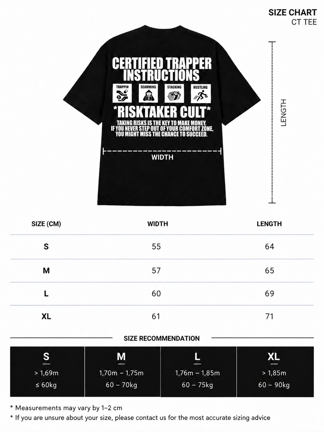 CERTIFIED TRAPPER T-SHIRT BLACK
