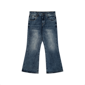 DENIM WIDE FLARE VINTAGE BLEU