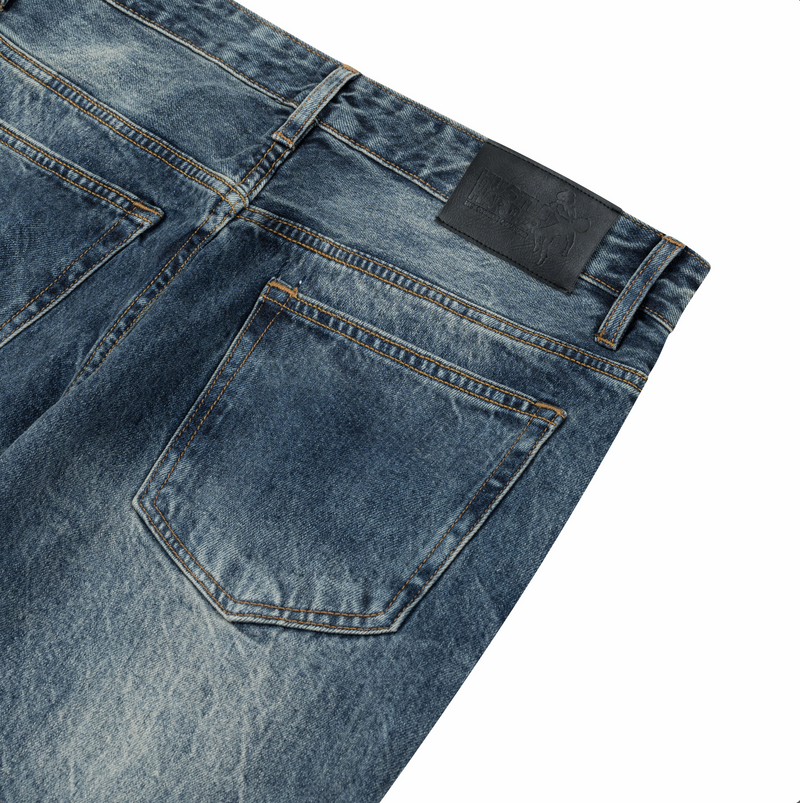 VINTAGE WIDE FLARE DENIM - BLUE