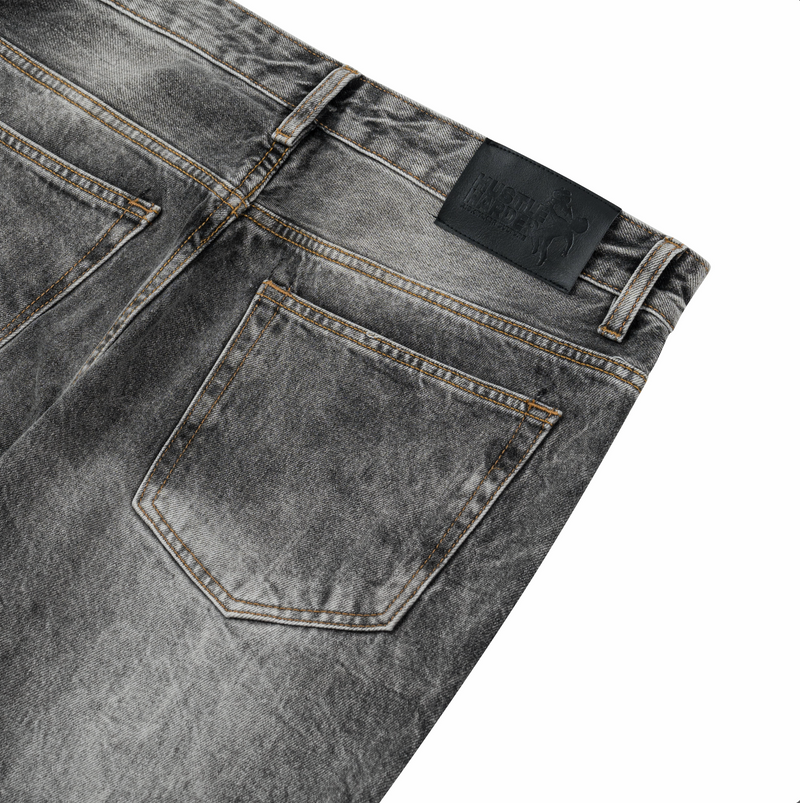 VINTAGE WIDE FLARE DENIM - GREY